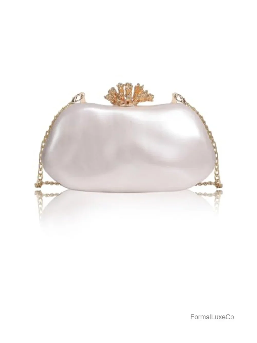 Acrylic Box Clutch with Detachable Chain for Evening Crossbody